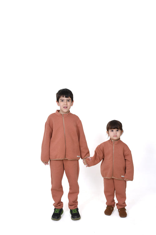Zippered Quilted Tracksuit