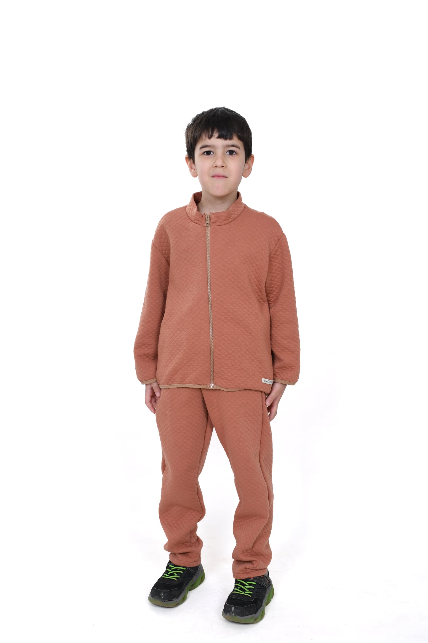Zippered Quilted Tracksuit