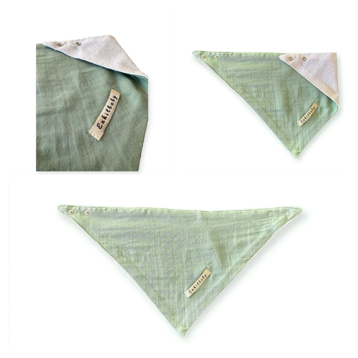 Double Layered Scarf Liquid Proof Muslin Drool Bib (100% Cotton)
