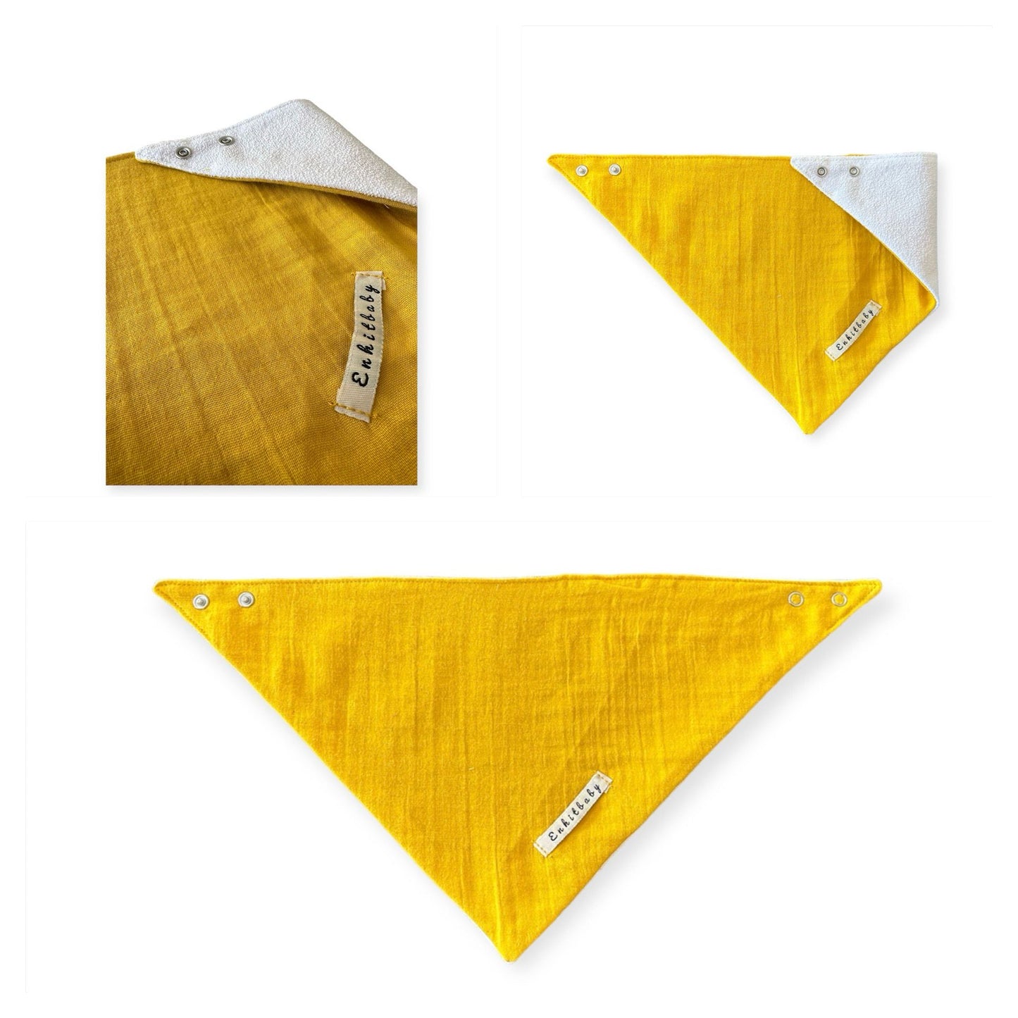 Double Layered Scarf Liquid Proof Muslin Drool Bib (100% Cotton)