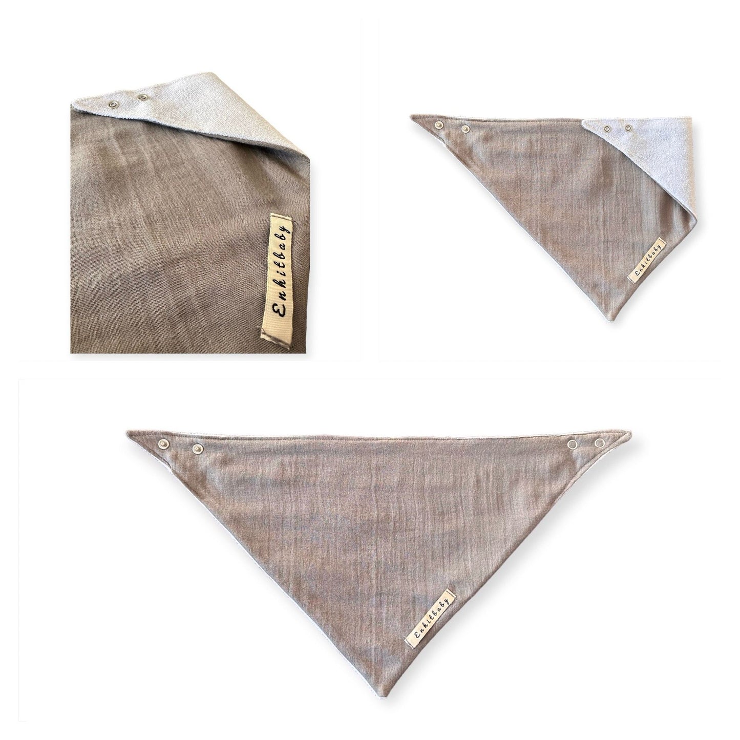 Double Layered Scarf Liquid Proof Muslin Drool Bib (100% Cotton)