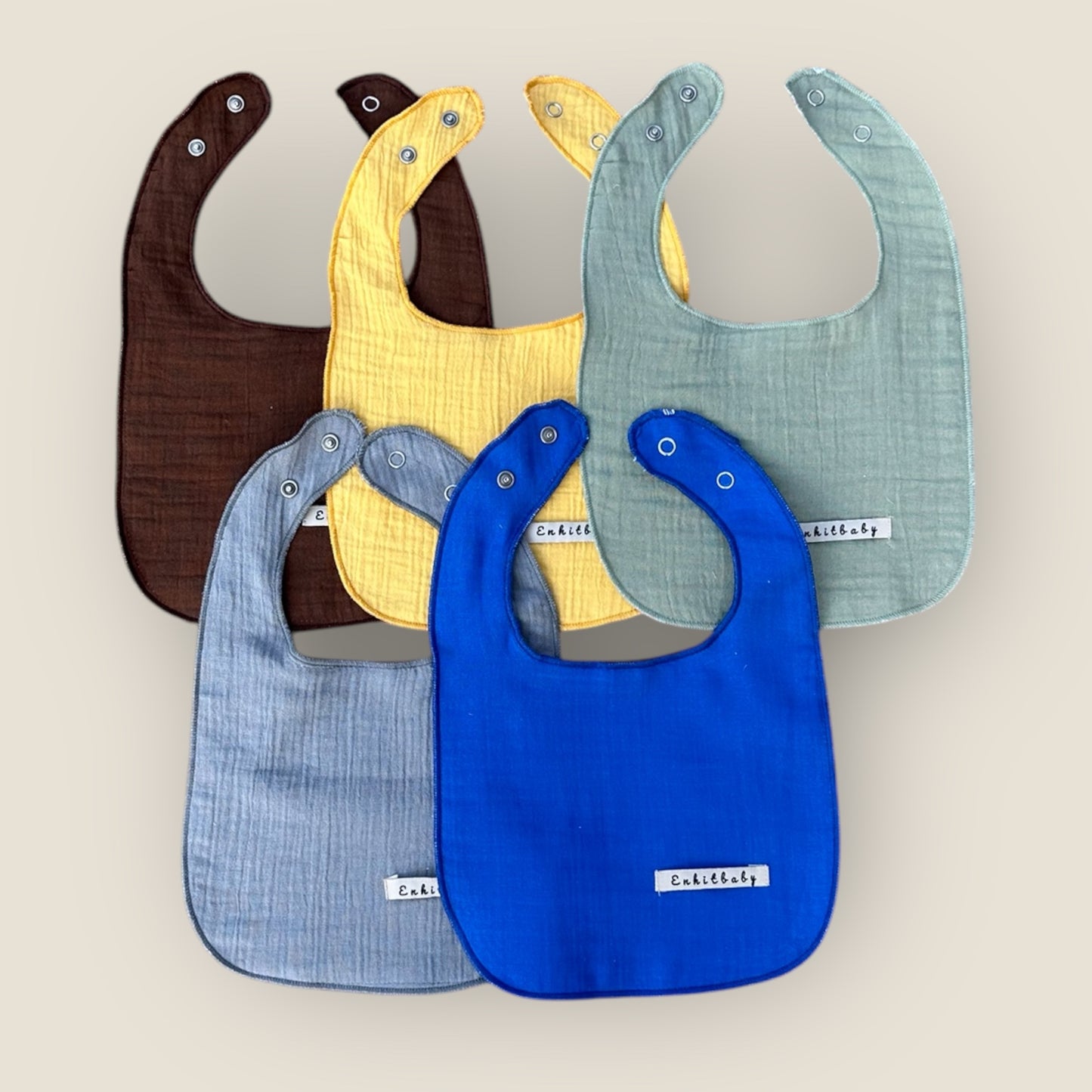 Food & Drool Bib – 100% Cotton, Liquid Proof Comfort