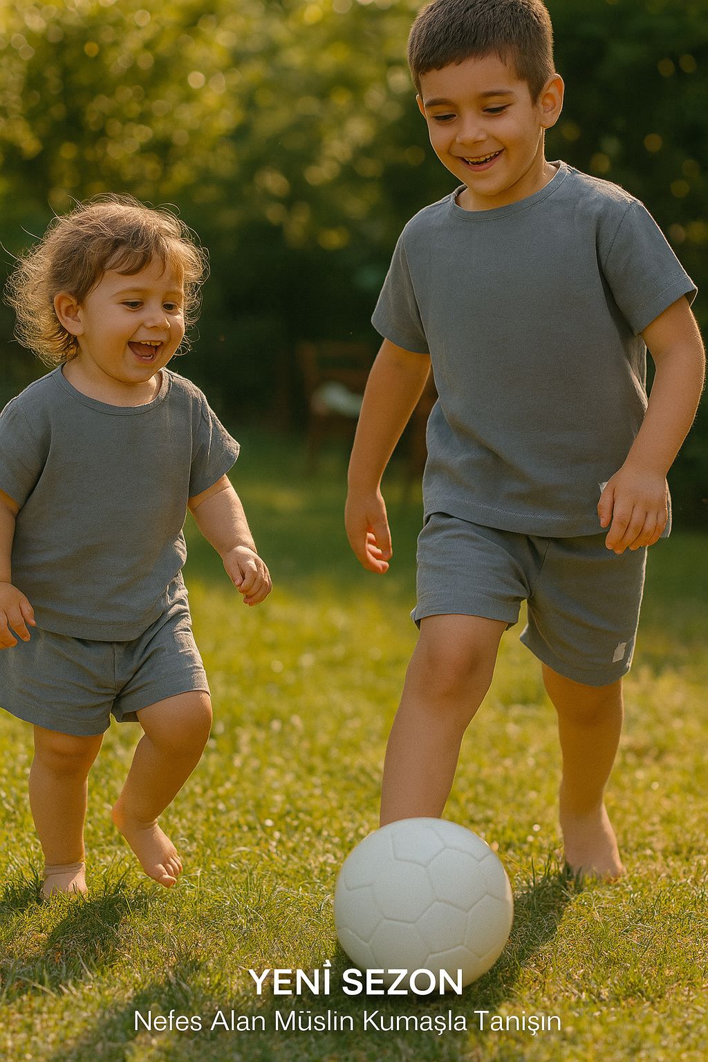 Muslin Kids T-Shirt - Shorts Set