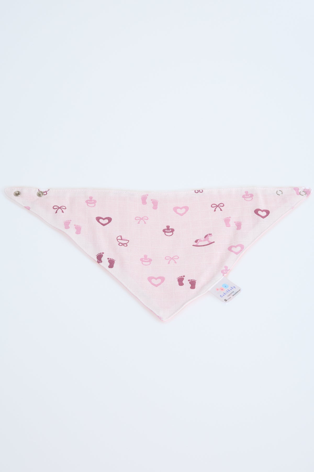 Muslin Front, Flannel Back Scarf Apron | Absorbent & Soft