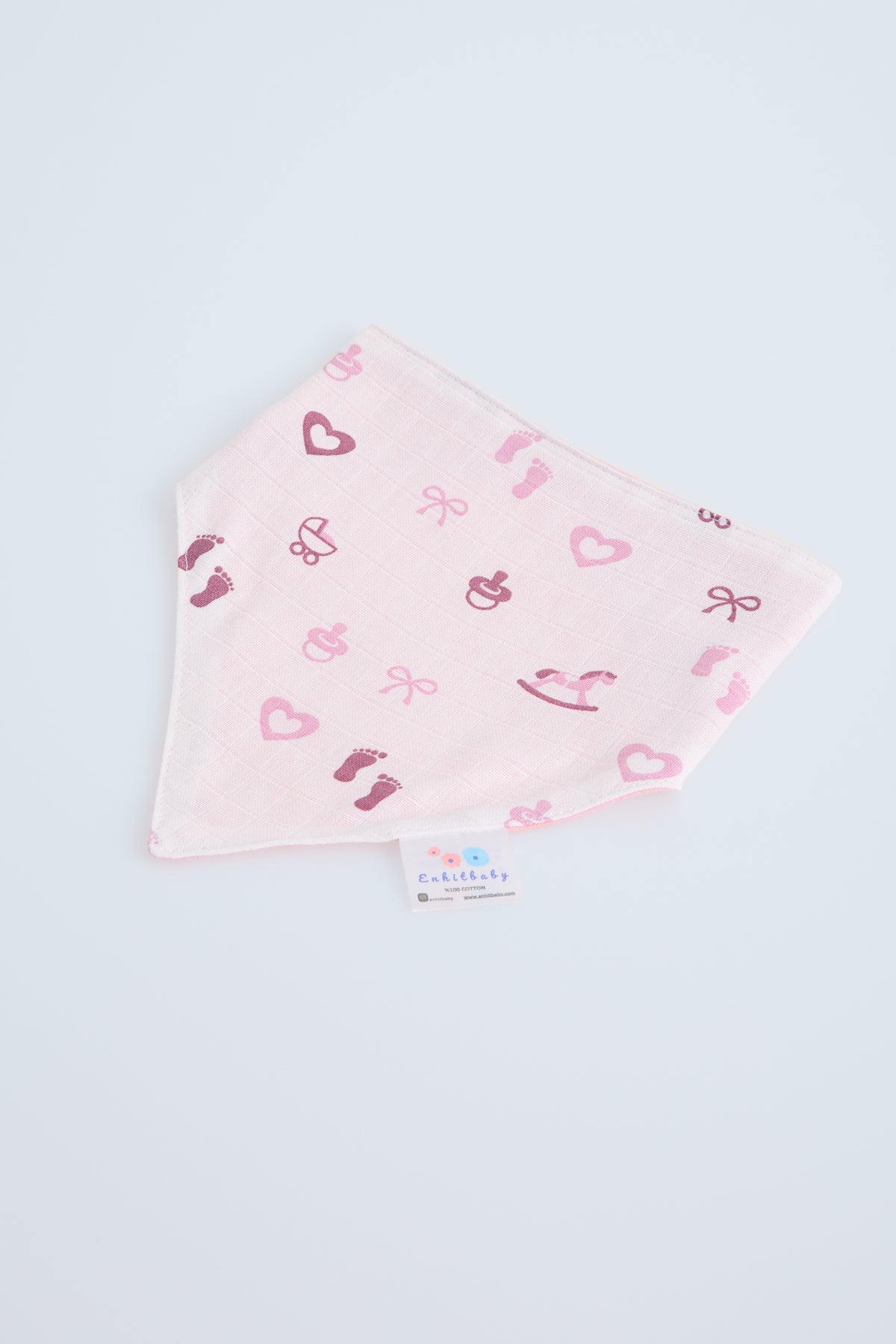 Muslin Front, Flannel Back Scarf Apron | Absorbent & Soft