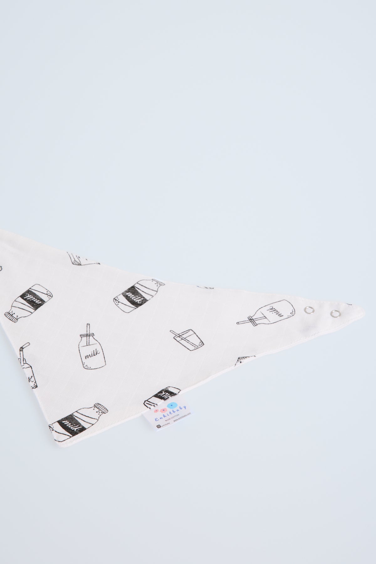 Muslin Front, Flannel Back Scarf Apron | Absorbent & Soft