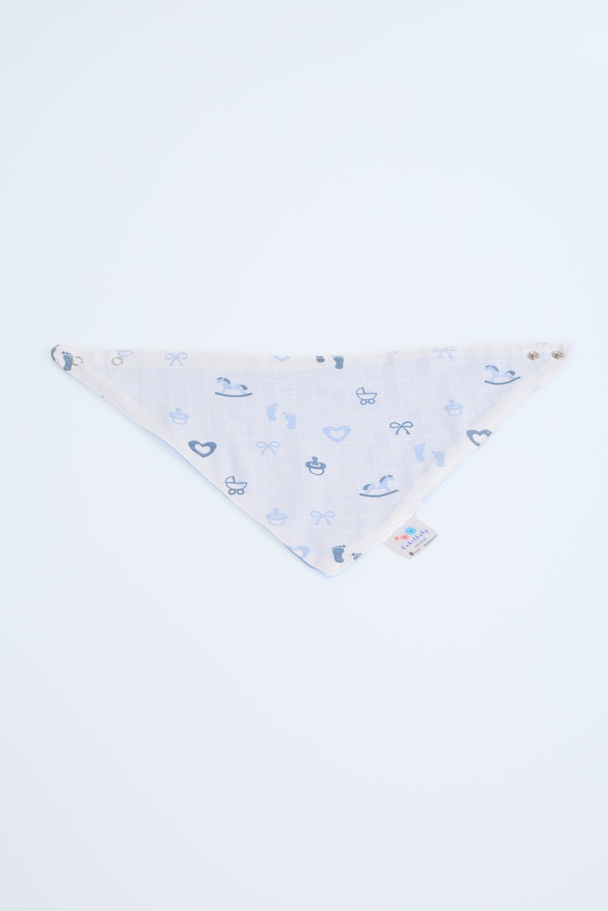 Muslin Front, Flannel Back Scarf Apron | Absorbent & Soft