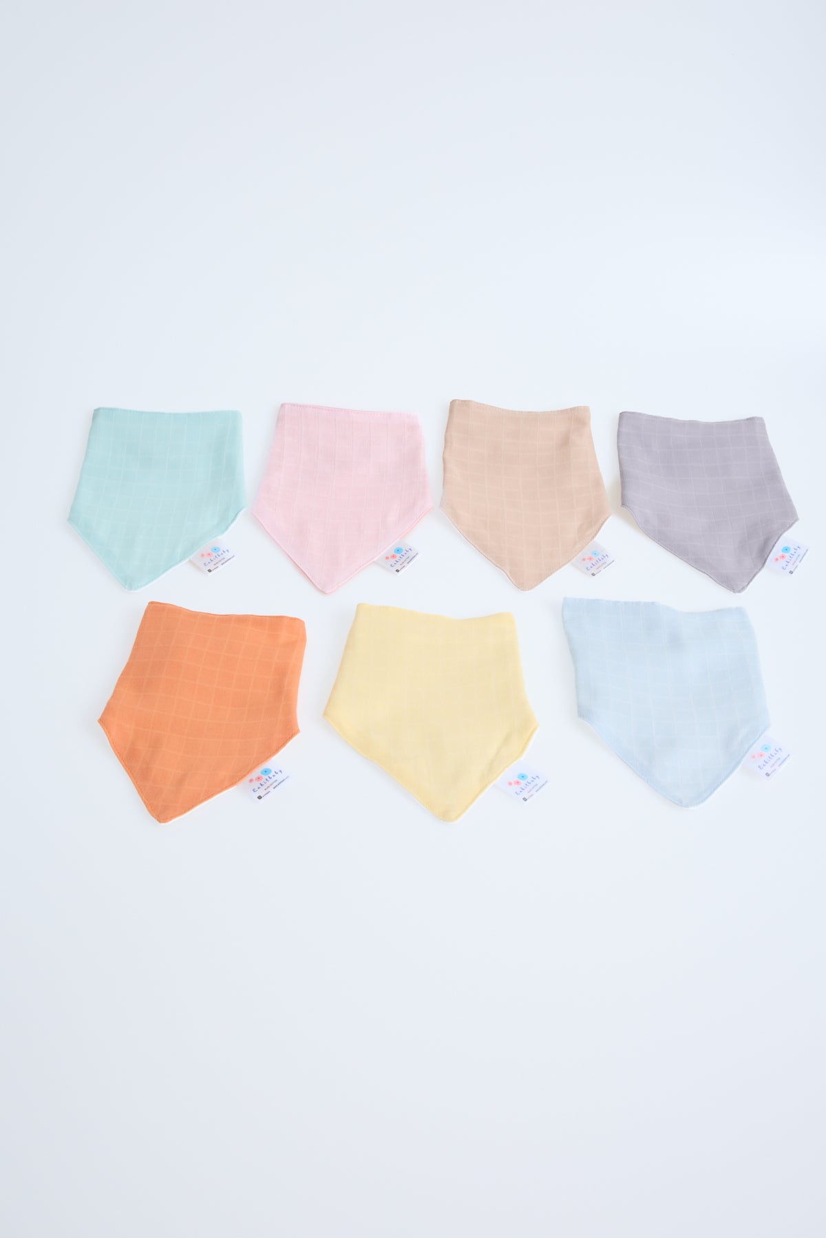 Muslin Front, Flannel Back Scarf Apron | Absorbent & Soft