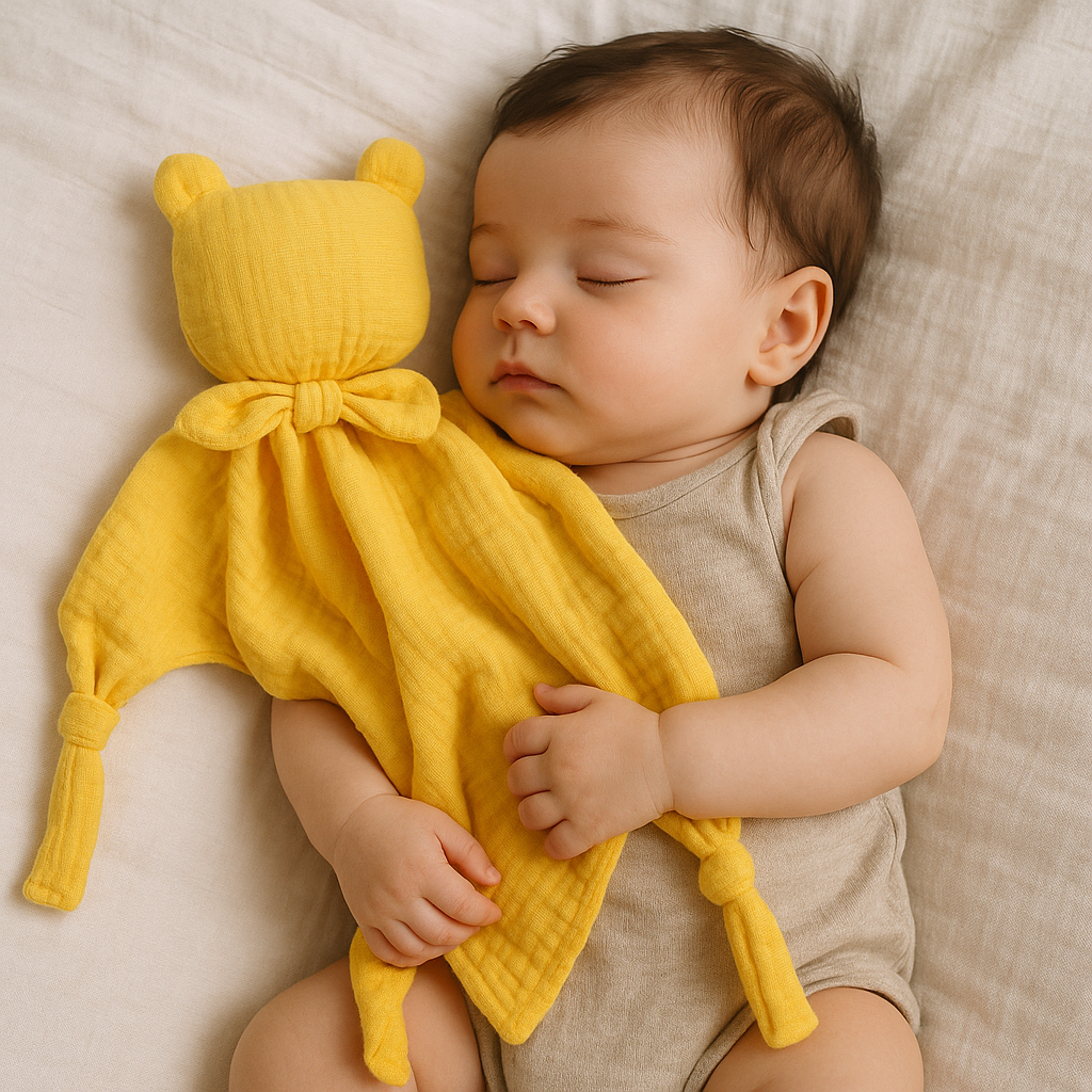 Double Layer Muslin Teddy Bear Sleeping Companion