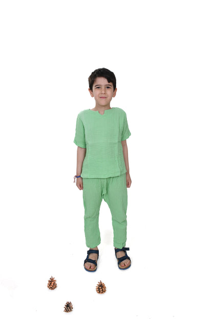 Double Layer Muslin Shalwar Model Trousers