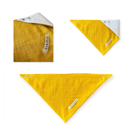 Double Layered Scarf Liquid Proof Muslin Drool Bib (100% Cotton)