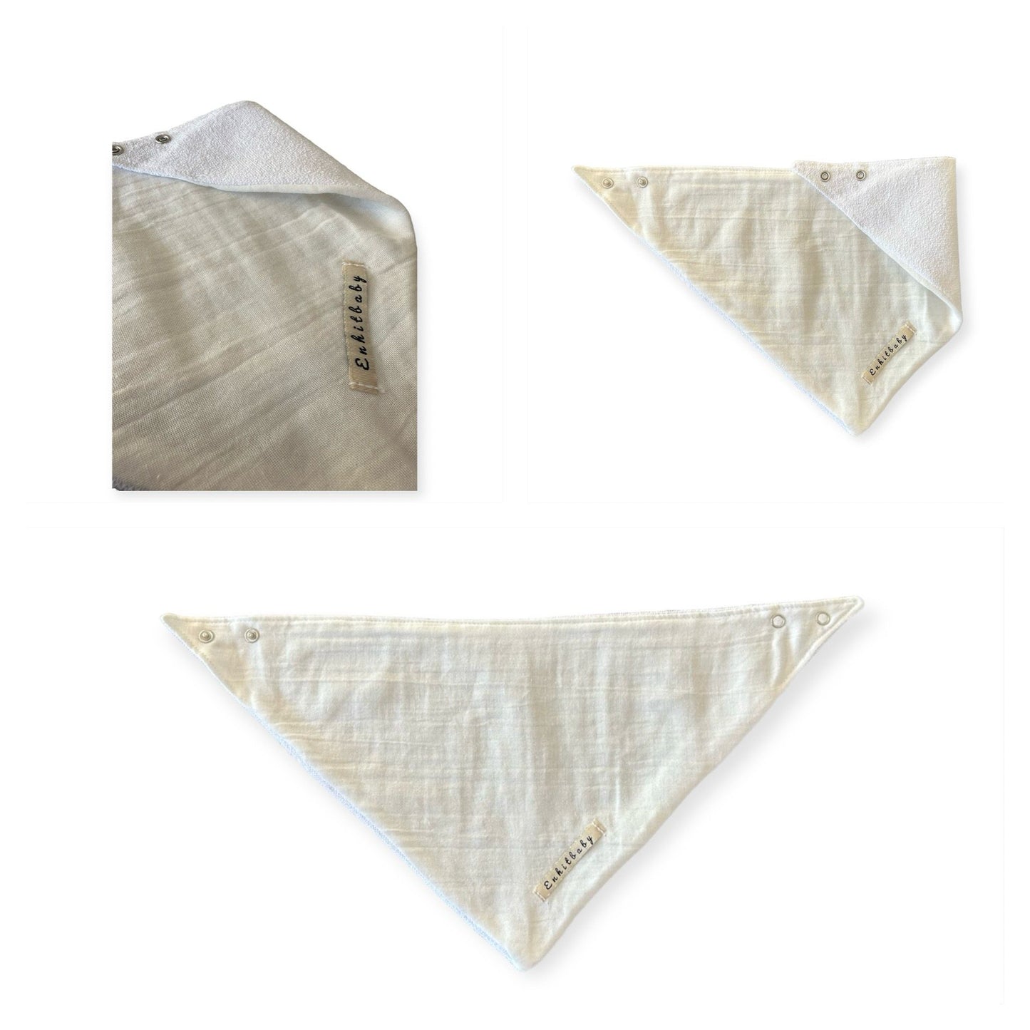 Double Layered Scarf Liquid Proof Muslin Drool Bib (100% Cotton)