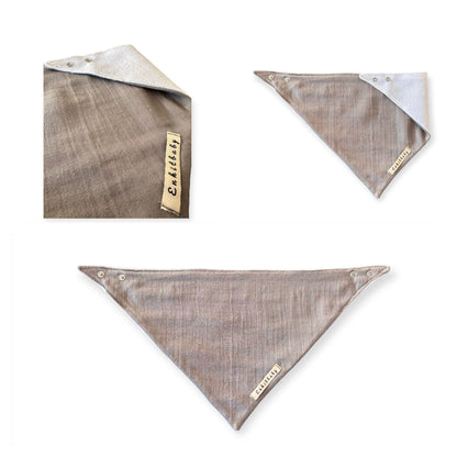 Double Layered Scarf Liquid Proof Muslin Drool Bib (100% Cotton)