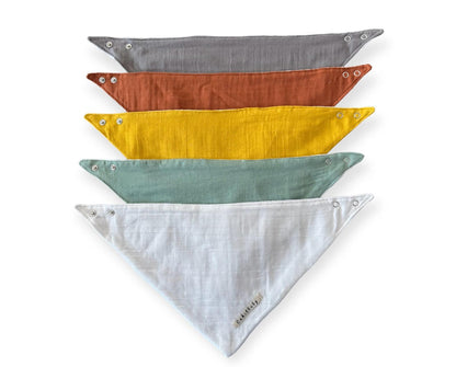 Double Layered Scarf Liquid Proof Muslin Drool Bib (100% Cotton)
