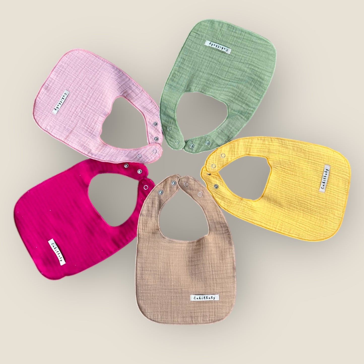 Food & Drool Bib – 100% Cotton, Liquid Proof Comfort