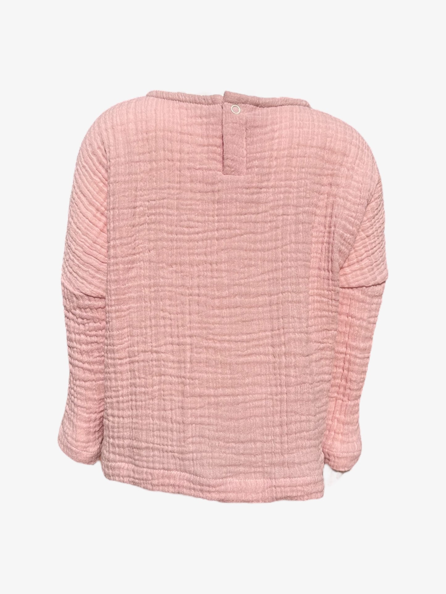 Double Layered Muslin Long Sleeve Blouse