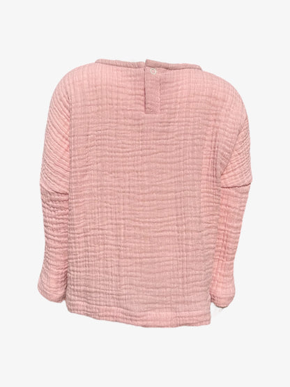 Double Layered Muslin Long Sleeve Blouse