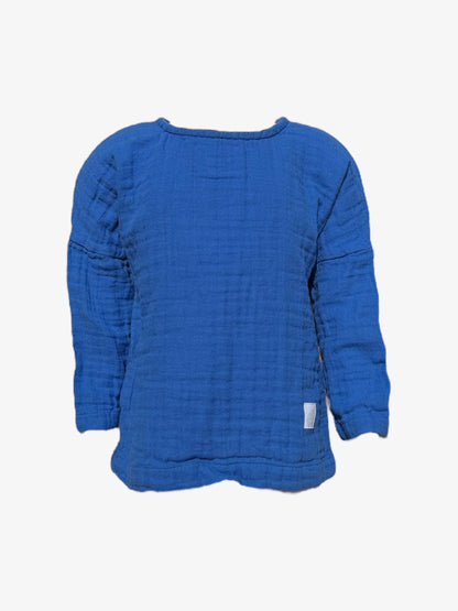 Double Layered Muslin Long Sleeve Blouse