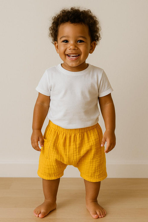 Double Layer Muslin Shalwar Shorts