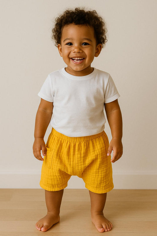 Double Layer Muslin Shalwar Shorts