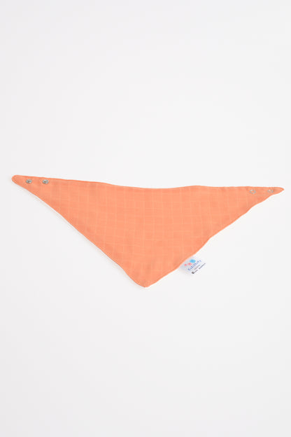 Muslin Front, Flannel Back Scarf Apron | Absorbent & Soft