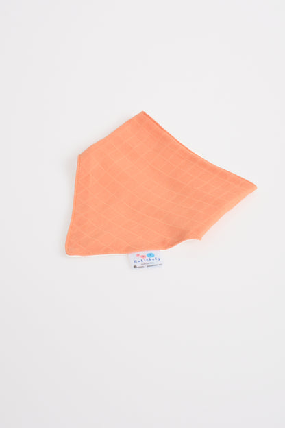 Muslin Front, Flannel Back Scarf Apron | Absorbent & Soft