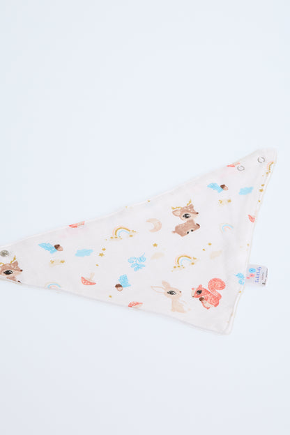 Muslin Front, Flannel Back Scarf Apron | Absorbent & Soft