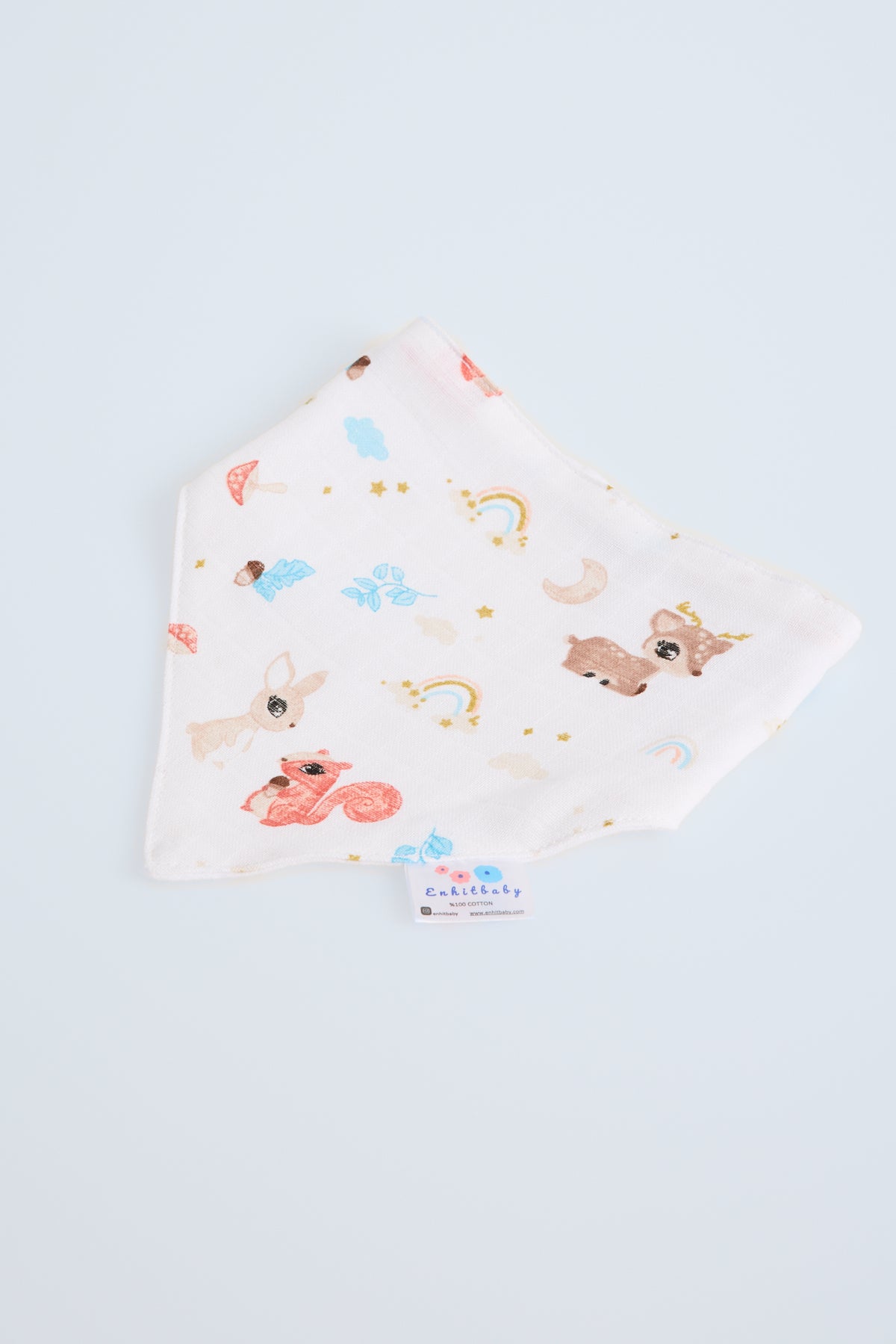 Muslin Front, Flannel Back Scarf Apron | Absorbent & Soft