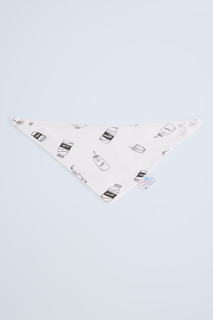Muslin Front, Flannel Back Scarf Apron | Absorbent & Soft