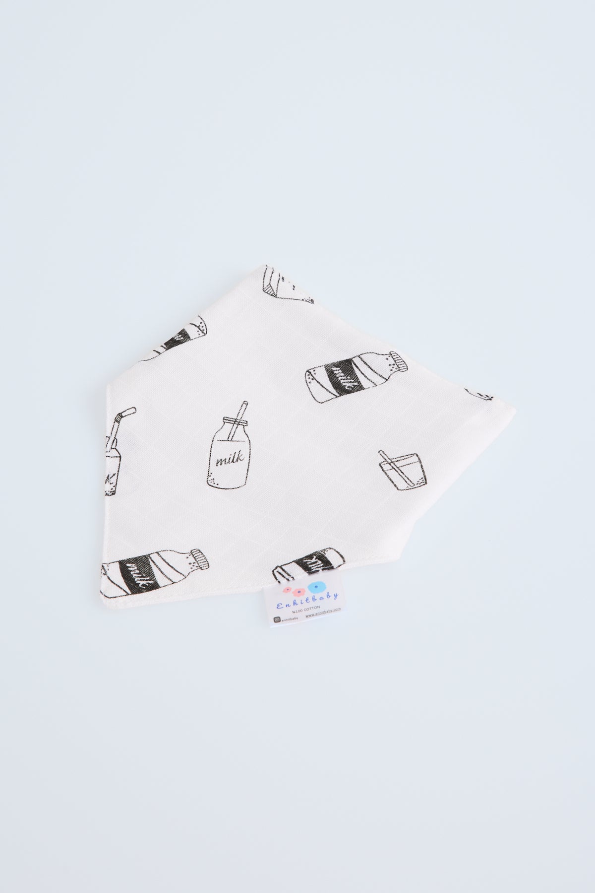 Muslin Front, Flannel Back Scarf Apron | Absorbent & Soft