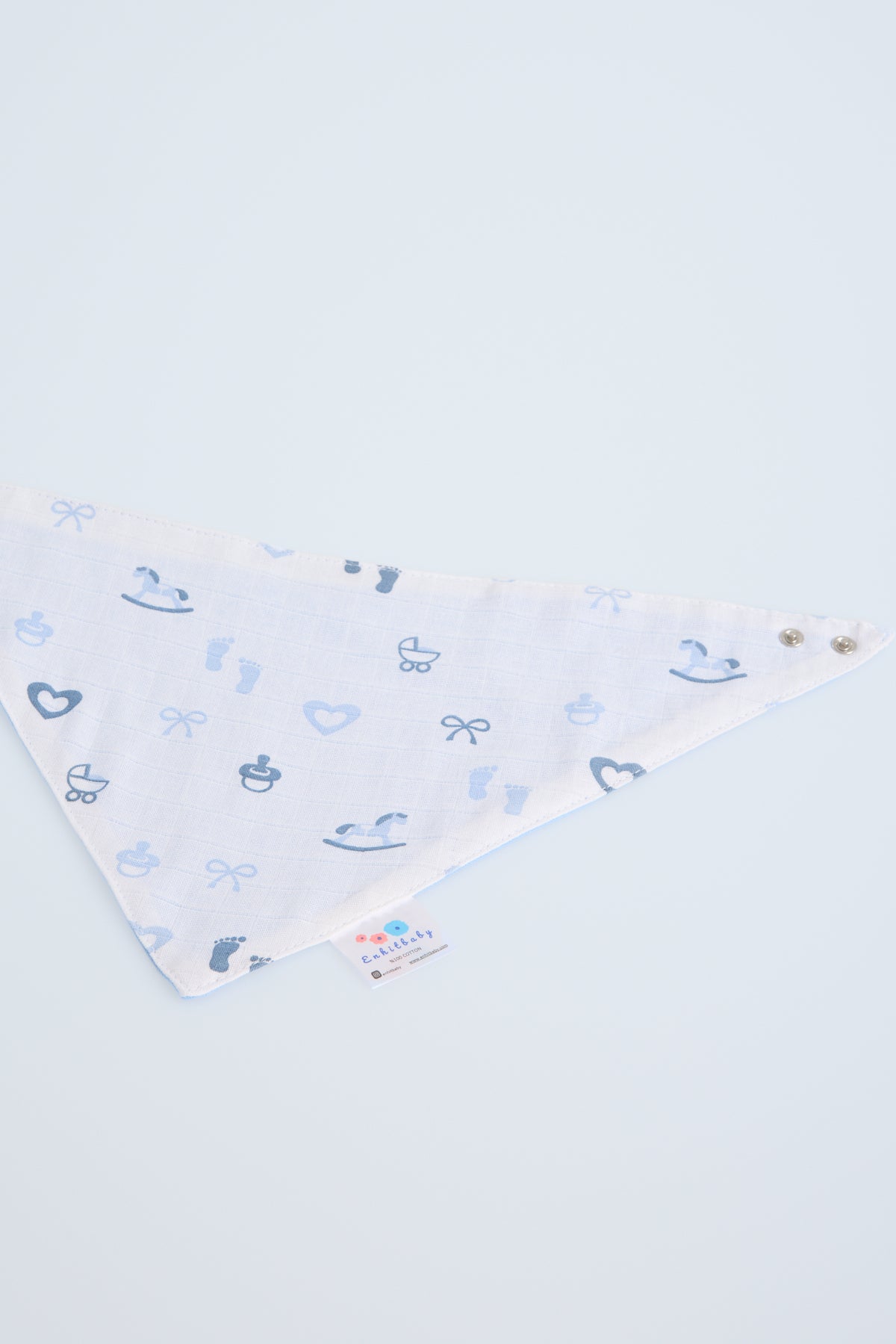Muslin Front, Flannel Back Scarf Apron | Absorbent & Soft