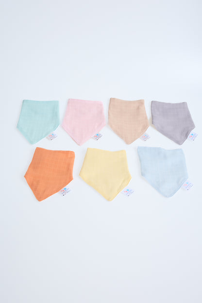 Muslin Front, Flannel Back Scarf Apron | Absorbent & Soft
