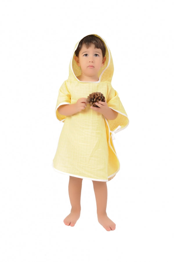 Hooded Muslin Poncho (55×55 cm)