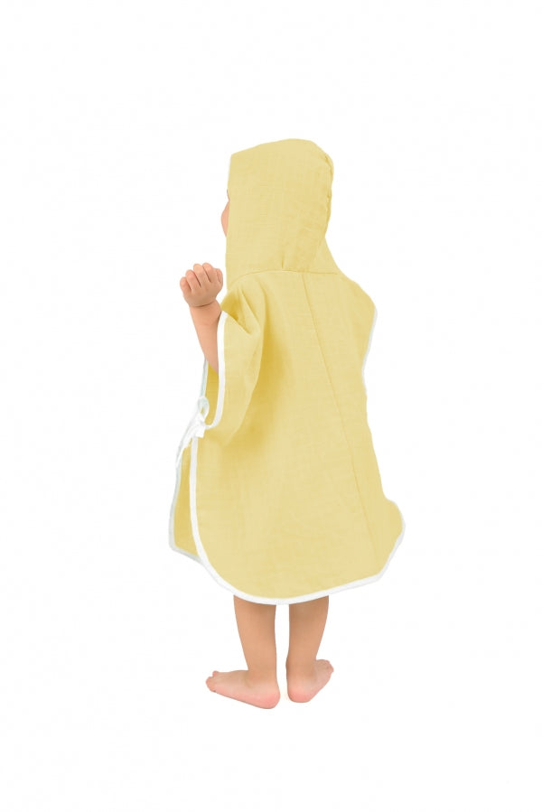 Hooded Muslin Poncho (55×55 cm)